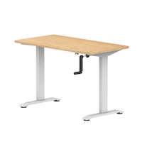 Table de bureau à manivelle manuelle pour meubles Bureau assis-debout Cadre de bureau intelligent réglable en hauteur