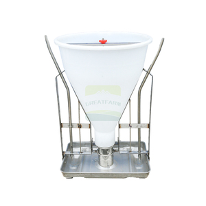 Comedero para cerdos seco y húmedo <span class=keywords><strong>de</strong></span> acero inoxidable: duradero e higiénico para uso agrícola - Product Image 2