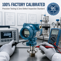 Transmetteur de pression hygiénique à trois colliers en acier inoxydable 316L 3051HT pour colonne de distillation de qualité alimentaire