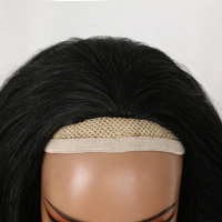 Perruque synthétique courte bouclée Yaki de 12 pouces, ondulée, super douce, en fibre résistante à la chaleur, sans colle, pour femmes noires - Vente en gros