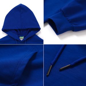 Sudadera con capucha premium de alta calidad, transpirable, lisa, clásica, con logotipo personalizado, multicolor, al por mayor, para hombre - Product Image 3