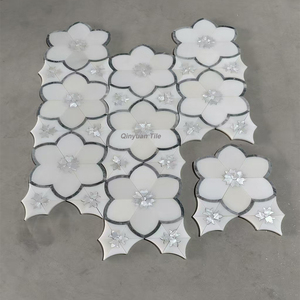 Mosaico de Mármol Pulido con Chorro de Agua para Paredes y Pisos, Diseño Moderno para Estudio, Villa, Interior, Impermeable, Duradero y Ecológico - Product Image 3