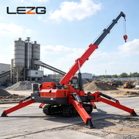 Mini-grue araignée portable 2 tonnes 5 tonnes avec fonction de maintien de charge stable pour la construction résidentielle