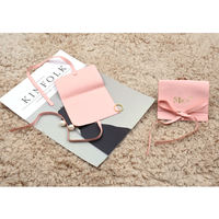 Cadeau en daim de haute qualité avec logo personnalisé Pochette à bijoux de luxe de voyage Enveloppe personnalisée pour femme