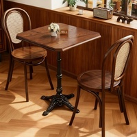 Meubles de restaurant commerciaux de haute qualité OEM ODM en bois, table et chaises modulaires pour bistrot, banquet, café, restaurant