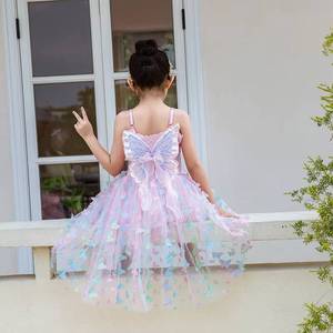 Robe de fête en tulle pour fillettes MS Summer Princess avec des ailes de papillon - Product Image 4