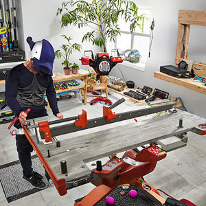 Abrazadera de carpintero de alta resistencia tipo F, abrazadera de marco de liberación rápida, accesorio ajustable para banco, madera, metal, sistema de medición métrico ARIT - Product Image 3