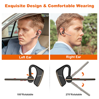Nouvel Écouteur Voiture M50 Sans Fil avec Haut-Parleur 10mm, Casque Bluetooth Mains Libres Économique pour Moto, Vélo et Conduite