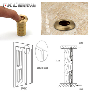 Cache-poussière dissimulé Chengbei pour portes de sécurité, imitation couverture de protection avec bouchons d'emboutillage supérieur et inférieur - Product Image 4