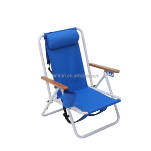 Chaises pliantes de <span class=keywords><strong>camping</strong></span> bleues portables pour loisirs en plein air avec accoudoirs pour le <span class=keywords><strong>camping</strong></span> et les pique-niques - Product Image 2
