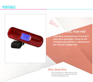 परिचारिका नया डिजाइन टिकाऊ स्ट्रैप ब्लू बैकलाइट एलसीडी प्रदर्शन विद्युत पोर्टेबल 50 किलोग्राम डिजिटल सामान स्केल - Product Image 5