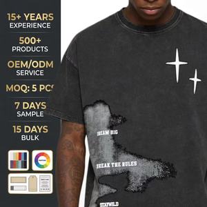 T-shirt in cotone stampato alla moda per uomo, elegante abbigliamento casual per tutti i giorni, comoda maglietta con scollo rotondo - Product Image 1