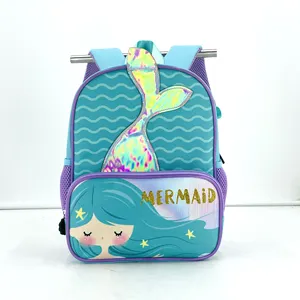 Custom Logo Large Backpack Girls Children Green Backpack Waterproof School Bags For Kids 2023