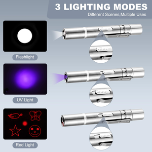 ของเล่นแมวแบบเลเซอร์ชาร์จไฟผ่าน USB เป็นมิตรกับสิ่งแวดล้อม พร้อมแสงเลเซอร์หลากหลายรูปแบบ ไฟ LED สำหรับสัตว์เลี้ยง - Product Image 3
