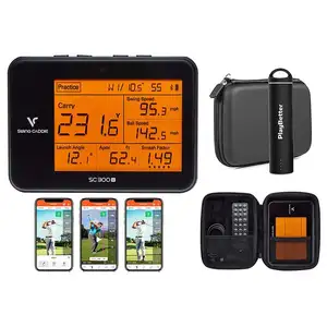 2021 Handheld GPS Units SC300i by Voice Caddie Golf Launch Monitor Portable Charger Bundle