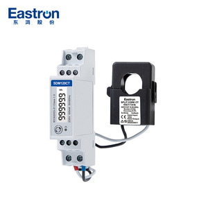 Medidor de electricidad PV de medición bidireccional monofásico montado en riel de comunicación RS485, con <span class=keywords><strong>CT</strong></span> 100/100mA, a la venta, a la medida - Product Image 1