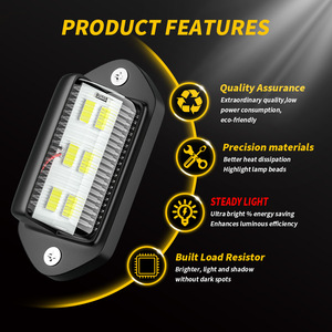Lampu pelat nomor <span class=keywords><strong>LED</strong></span> DC12-24V6 lampu <span class=keywords><strong>LED</strong></span> truk/lampu belakang truk lampu tanah