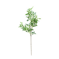 Feuilles d'eucalyptus artificielles réalistes Tizen, tiges en plastique tressées, en vrac, pour la décoration intérieure