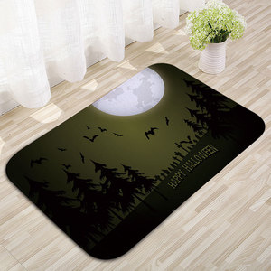 Alfombra de calabaza de terror transfronteriza, felpudo decorativo navideño, tapete de entrada, antideslizante, tapete absorbente para la entrada del baño - Product Image 3