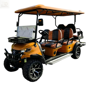 Voiturette de golf électrique 6 places personnalisable, fabriquée en Chine, avec rideau de pluie, tout-terrain, homologuée LSV - Product Image 1
