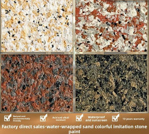 Pintura RICI Duradera con Aspecto de Piedra, Revestimiento de Agua y Arena, Pintura para Paredes Exteriores, Revestimientos Químicos de Agua - Product Image 3