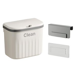 Cubo de basura de cocina doble cara para colgar en la pared, con tapa, para gabinetes, venta al por mayor - Product Image 3