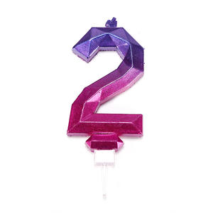 <span class=keywords><strong>Bougie</strong></span> dégradé Offre Spéciale numéro 0-9 bougies fête de la Saint-Valentin romantique décoration de gâteau d'anniversaire pour enfants - Product Image 5