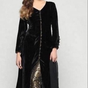 ใหม่-สวย-ยาว Kurta กับกางเกงผ้าสำหรับงานปาร์ตี้-สวมใส่ชุดสำหรับงานปาร์ตี้/งานแต่งงาน = 2021 - Product Image 1