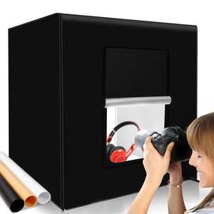 Boîte de Prise de Vue de Studio d'Éclairage en PVC de 60cm Mini Studio Photo Boîte de Photographie de Produits Vidéo et Scanning <span class=keywords><strong>3D</strong></span> - Product Image 1