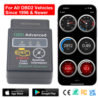 V02H4 Kabelloser Mini-Bluetooth ELM327 V2.1 V1.5 Auto OBD-Scanner Codeleser-Werkzeug Kfz-Diagnosegerät Super ELM 327