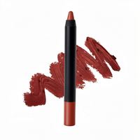 Crayon à lèvres longue tenue 9 couleurs, marque privée, fini mat, résistant à l'eau, tenue 12 heures, 3,5g, taille standard, ne tache pas