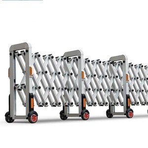 Barrière de circulation manuelle rétractable en alliage d'aluminium, extensible pour autoroutes, villas, hôtels, coulissante pour la sécurité en extérieur - Product Image 1