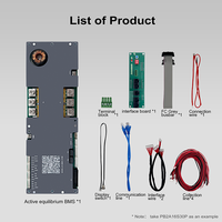 Système de gestion de batterie (BMS) actif JK pour stockage d'énergie, onduleur BMS 60V 8S-16S en parallèle pour packs de batteries avec Bluetooth