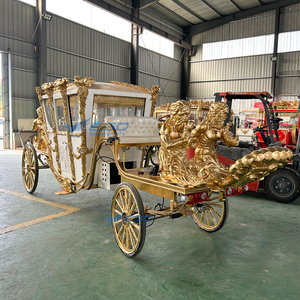 Nuevo Diseño 2025: Carroza Real Eléctrica de Lujo sin Caballos, Carroza Blanca Escultural para Turismo - Product Image 2