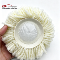 Tampon de polissage en laine 100% haute qualité pour lavage auto, polissage, peau de mouton