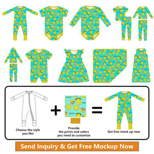 Conjunto <span class=keywords><strong>de</strong></span> Ropa <span class=keywords><strong>de</strong></span> Bambú para Bebés Recién Nacidos, Niñas y Niños, con Cierre <span class=keywords><strong>de</strong></span> Cremallera Bidireccional, Pijama <span class=keywords><strong>de</strong></span> Bambú, Venta al Por Mayor, Personalizado, <span class=keywords><strong>de</strong></span> Alta Calidad - Product Image 3