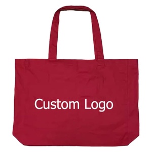 Sac fourre-tout en toile de coton biodégradable de haute qualité, grand sac de shopping avec logo personnalisé - Product Image 1