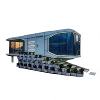 Hôtel capsule spatiale en panneaux sandwich New Century Steel - Design moderne pour usage extérieur