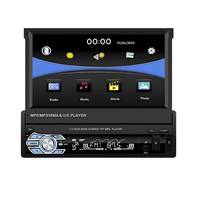 Lecteur MP5 universel pour voiture, écran tactile capacitif rétractable manuel de 7 pouces, récepteur audio BT
