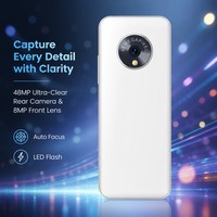 Teléfono Minimalista con Teclado Android 14, Helio G81 Octa Core, 6GB 128GB, Cámara de 48MP, Pantalla Táctil HD de 3.54'', Smartphone Global 4G LTE