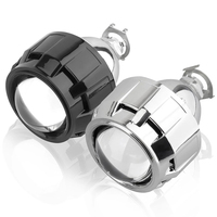 Großhandel Universal Silber Schwarz Abdeckung H1H4 H7 Xenon LED-Lampe 2,5 Zoll Bi Xenon HID Projektor Linse