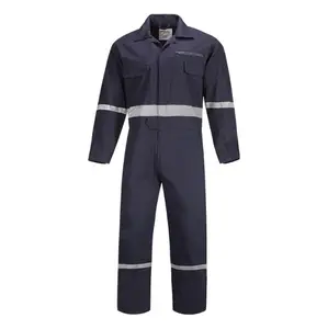 Anti Static Flame Retardant Industrial Custom Uniforms Workwear Protection Coverall Oil And Gas Welding one pc suit