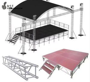 TUV Certificado Exterior Aluminio Techo Truss Canopy Aleación Espiga Escenario/Evento/Fiesta Plataforma Rostrum Exhibiciones para uso en interiores y exteriores - Product Image 1