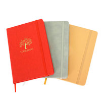 Cadeaux d'affaires personnalisés promotionnels planificateur à la main durable Journal A5 PU véritable couverture en cuir PU cahier laiteries