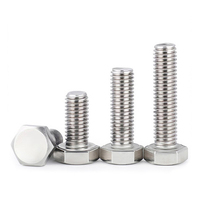 Visserie de qualité supérieure, boulons et écrous M16 TBF M48, boulons hexagonaux en acier inoxydable, boulons et écrous hexagonaux DIN933 DIN931 pour la construction