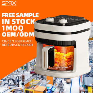 <span class=keywords><strong>Friteuse</strong></span> à air en verre borosilicate à commande manuelle 5L, conception durable pour les achats en gros - Product Image 1