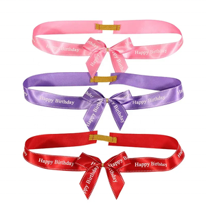 Noeud élastique pré-noué pour boîte cadeau, adapté pour l'emballage de cadeaux de fêtes, boîte à gâteau, boîte à fleurs, décoration - Product Image 1