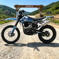 Moto tout-terrain haut de gamme pour adultes GX-CQR-PR300 4T 300cc monocylindre à deux pistons, refroidissement par air, carburateur NIBBI PE30 SOHC 2 bleu