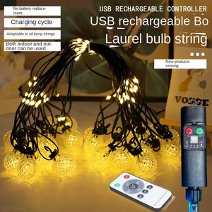 Guirnalda de Luces LED con Forma de Piña para Exteriores, Ajustable, Impermeable, de Plástico, Regulable, para Patio, Camping, Jardín, Decoración Navideña - Product Image 4