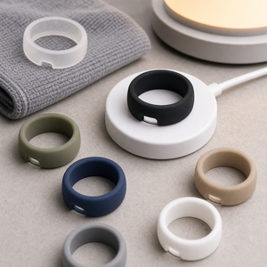 เคสซิลิโคนสำหรับ Oura Ring 5/4 Galaxy Ring RingConn Ultrahuman ป้องกันรอยขีดข่วน รองรับการชาร์จขณะสวมใส่ - Product Image 3